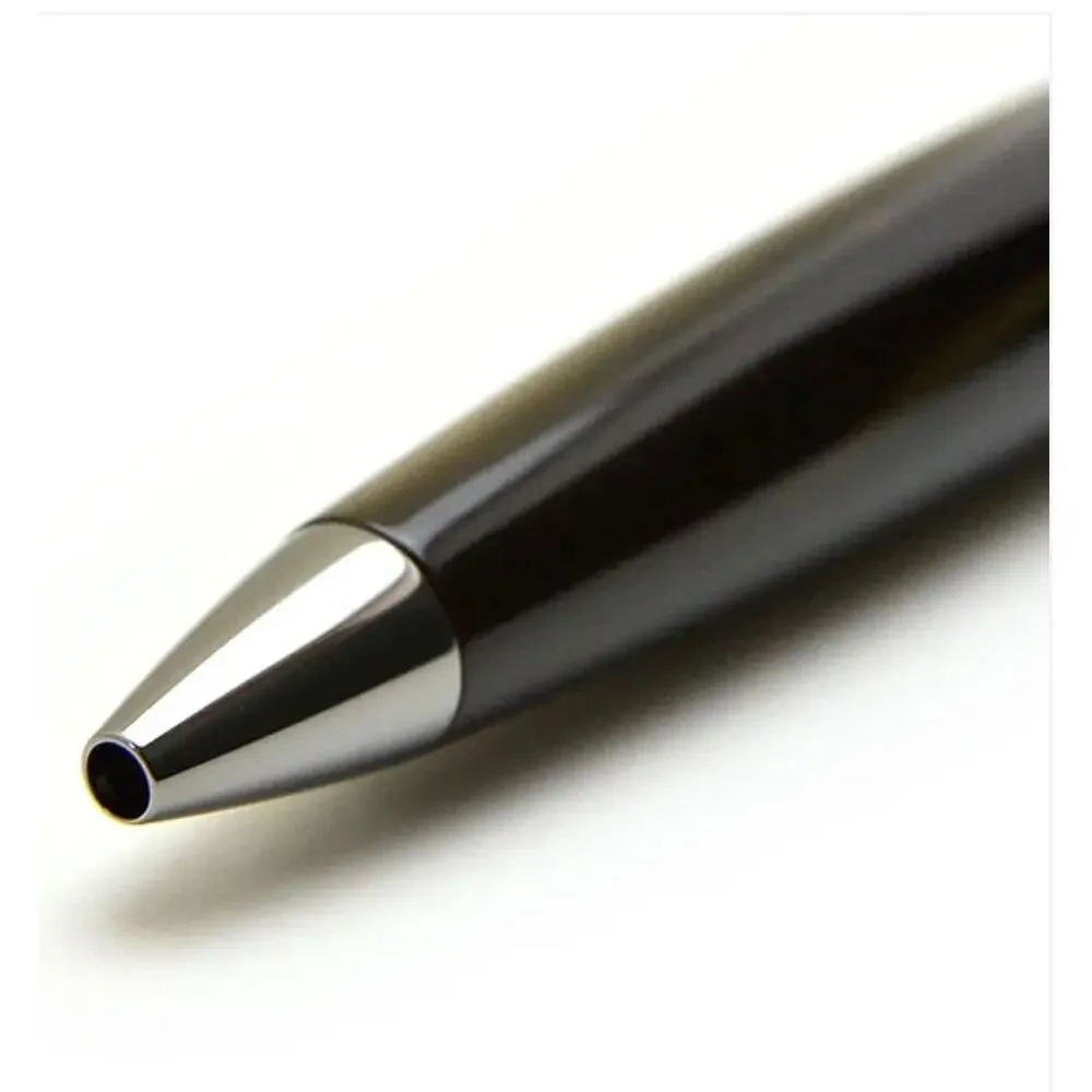 Romeo No.3 black/silver ballpoint pen wide barrel